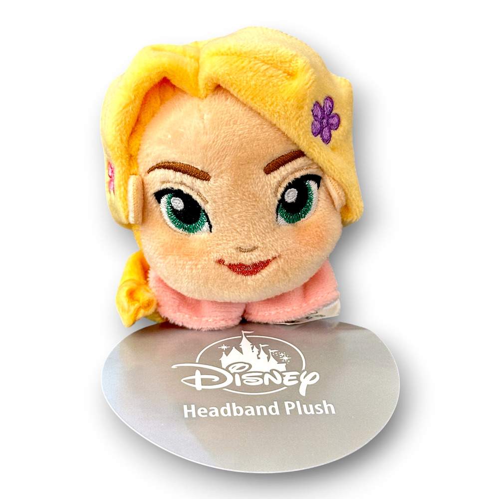 2026 Disney Parks Tangled Rapunzel Plush Headband Princess Hair Accessory New